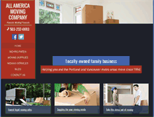 Tablet Screenshot of allamericamoving.com